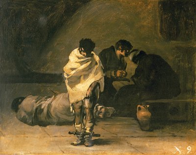 Confession in prison by Francisco de Goya